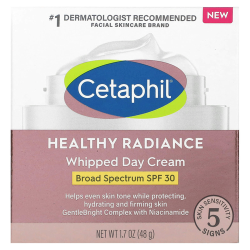 Cetaphil, Healthy Radiance, взбитый дневной крем, SPF 30, 48 г (1,7 унции)