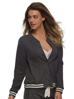 Французский кардиган на кнопках (Размер: L) (Цвет: серый)