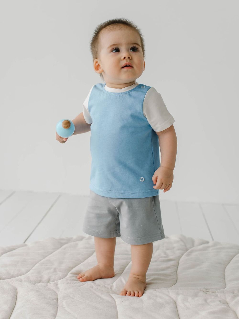 Футболка Колор блок "Небо" 0+