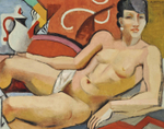 Андре Лот. 1928. Обнаженная с чайником (Nude with kettle). 73.2 x 92. Холст, масло. Частное собрание.