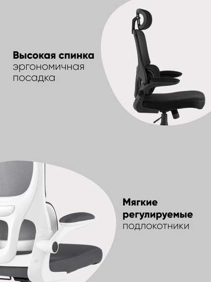 Кресло офисное TopChairs Airone Expert серый