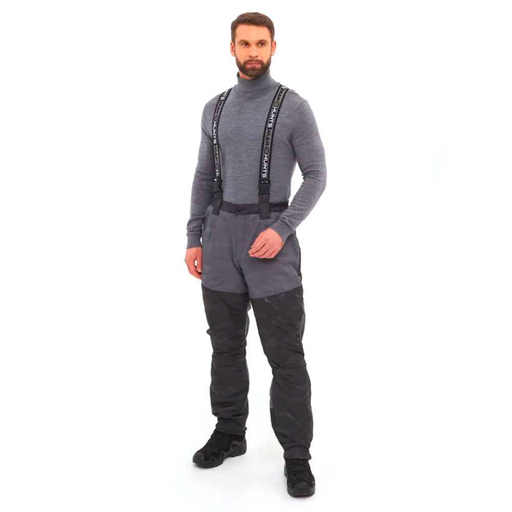 Костюм демисезонный мужской ГОРКА-ЛЮКС ТКАНЬ BREATHABLE CAMO ЦВЕТ СЕРЫЙ