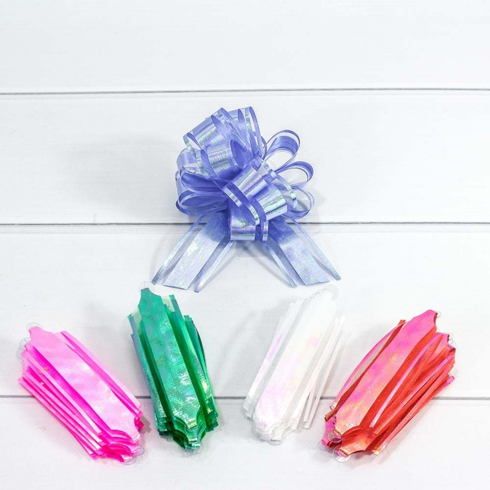 Бант Шар 3см Набор 5 шт перламутр с органзой (Микс)