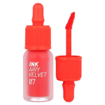 Peripera, Ink Airy Velvet, тинт для губ, оттенок 07, грейпфрут, 4 г (0,14 унции)
