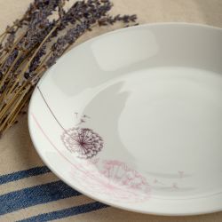 Тарелка White Fox WF-STD19 Summertime десертная опаловая с деколью 19 см. | White Fox