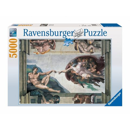 Равенсбургер - Пазл Микеланджело Сотворение Адама 5000 деталей. 174089