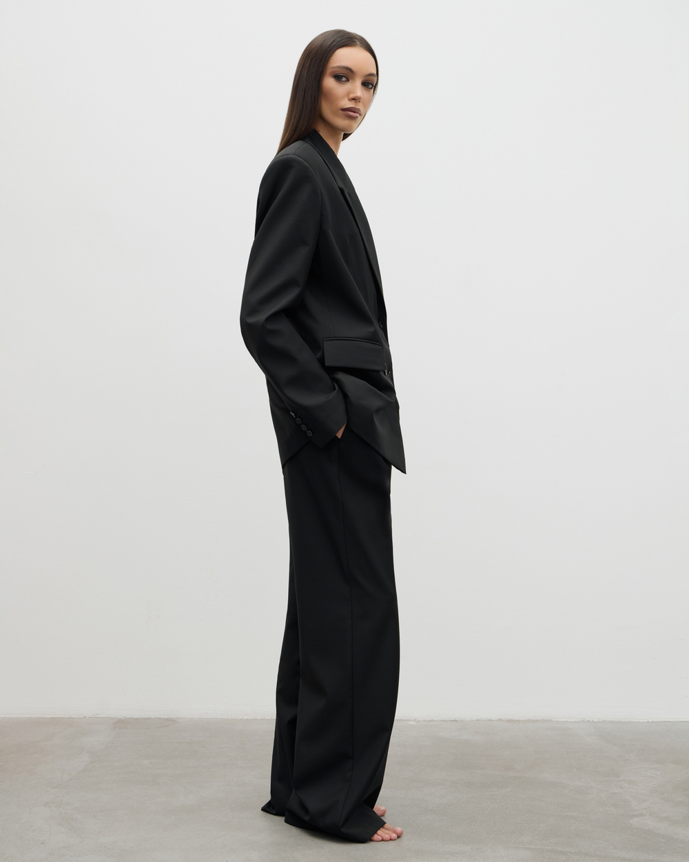 Двубортный жакет из шерсти