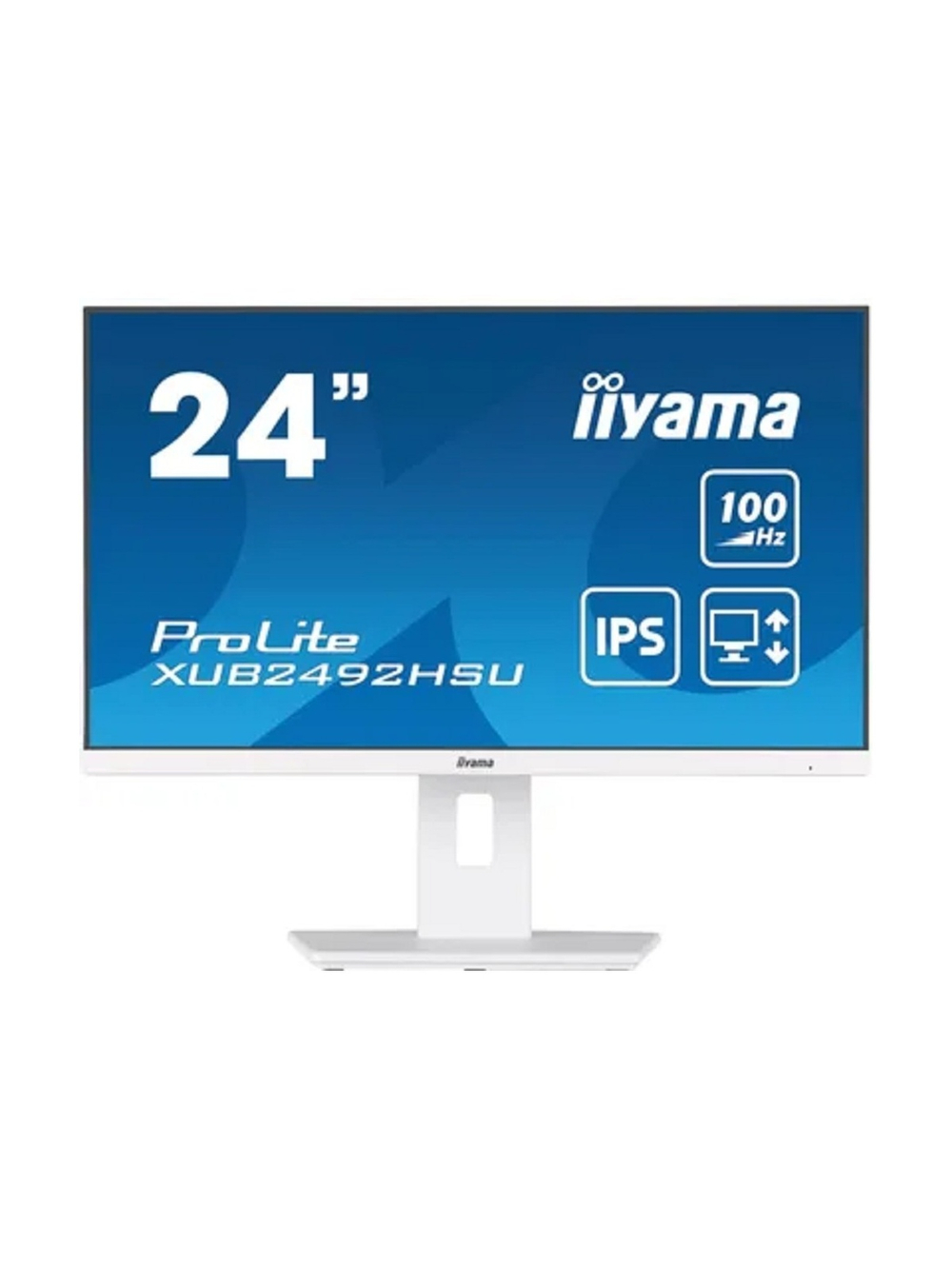 LCD Iiyama 23.8" XUB2492HSU-W6 белый {IPS 1920x1080 100Hz 0.4ms HDMI DisplayPort USB M/M Pivot}