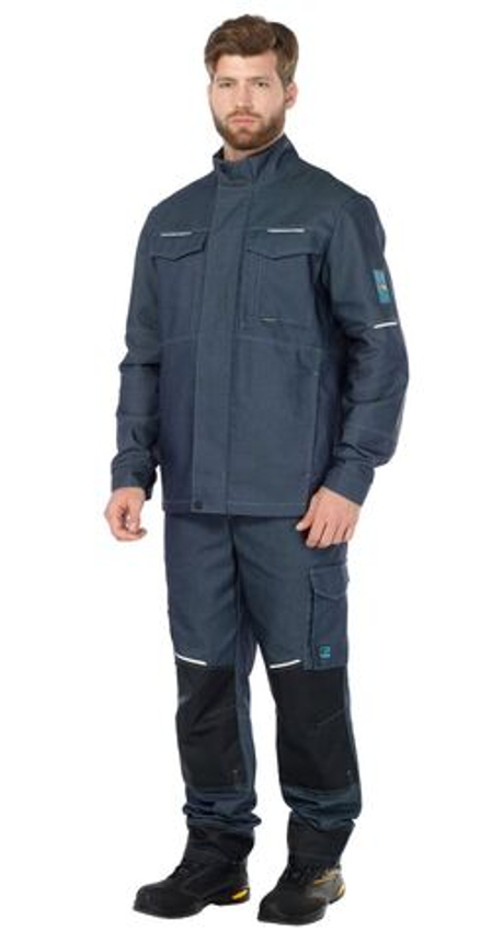 Костюм мужской "Левел" цв. синий-черный кур и пк