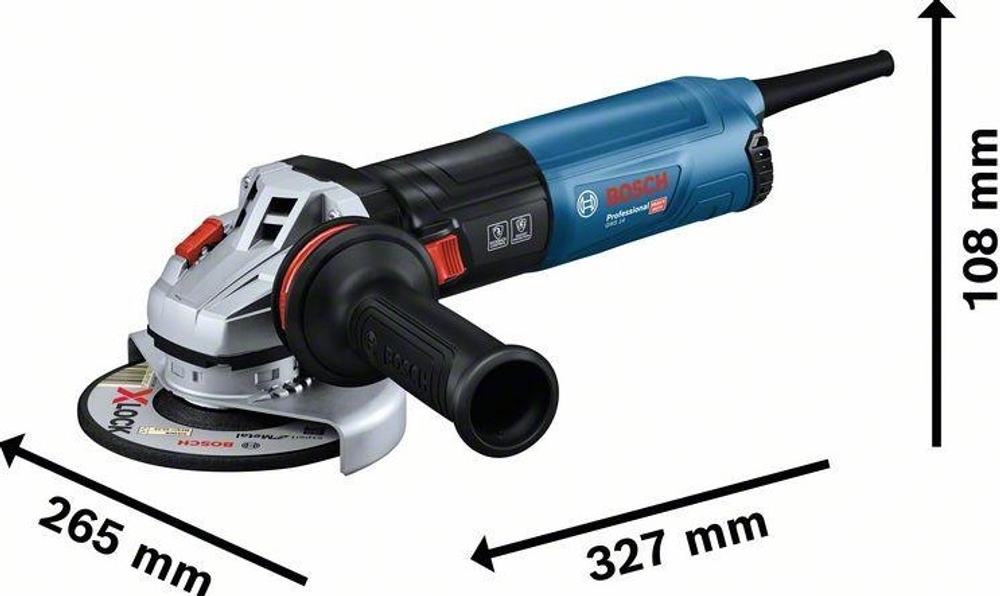 Угловая шлифмашина сетевая BOSCH GWS 14-125 S 06017D0100