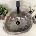 Раковина из мрамора Erozy Grey EM-65089 44*37*15 0882