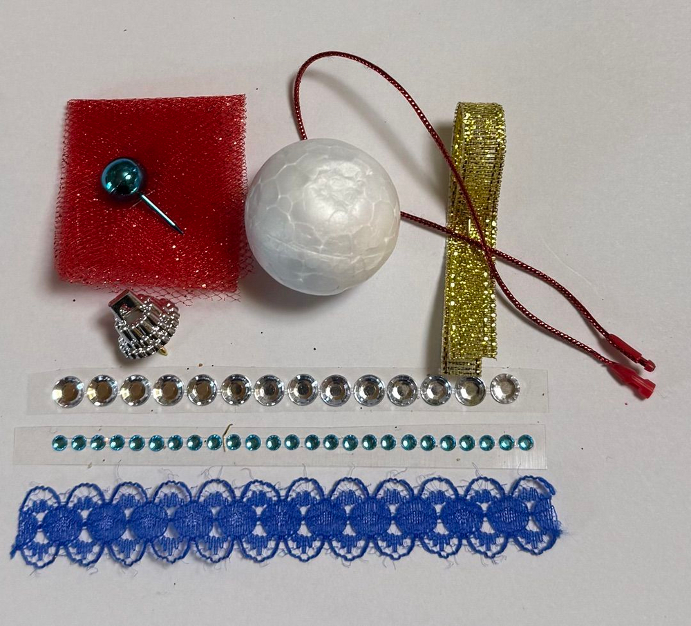 Новогодняя игрушка своими руками "Чудо-Шар. Королевский орнамент".