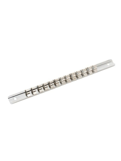 Планка-держатель для 13 головок 3/8''(L-280мм) RockForce##Rock FORCE RF-819313