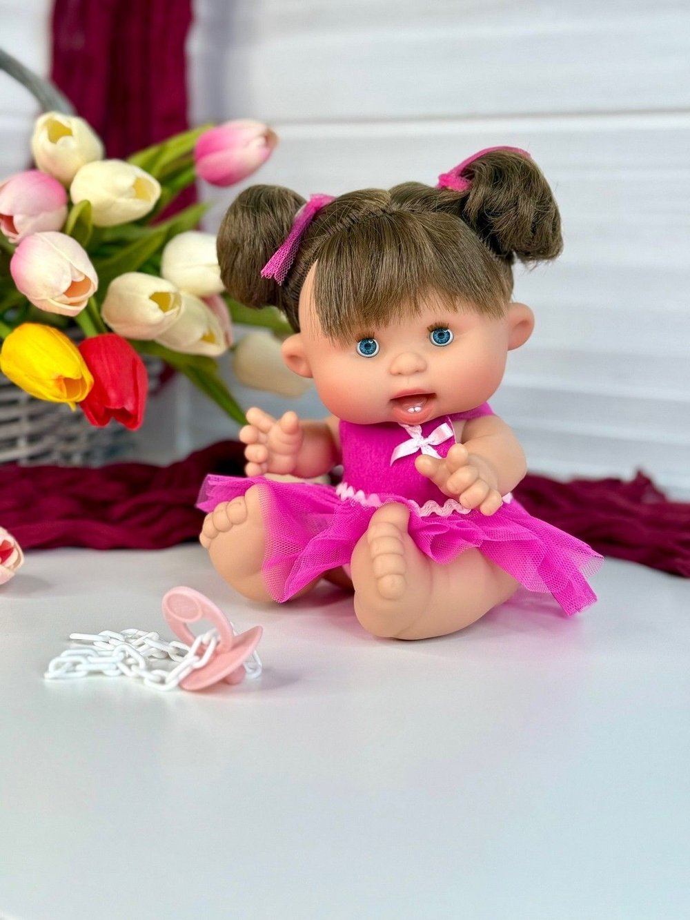 Пупс Nines 26см PEPOTE с закрывающими глазками (N804B1)