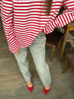 Тельняшка ягодно-белая