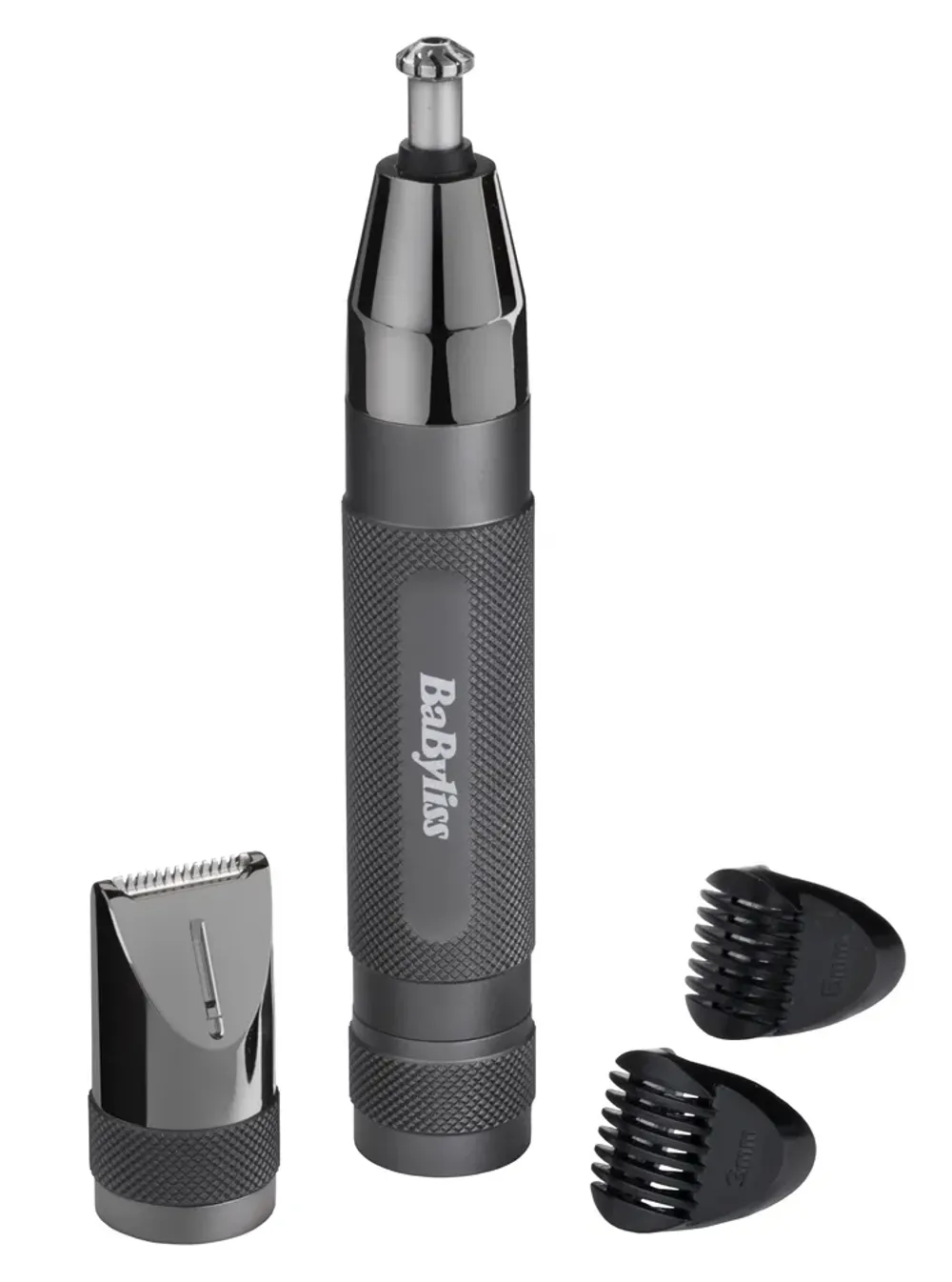 Триммер для носа, бровей и ушей BaByliss Black Chrome E111E