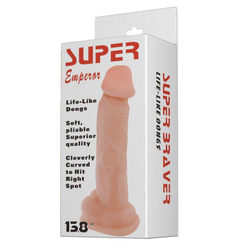 Телесный фаллоимитатор-гигант Super Emperor - 34 см.