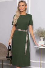 Платье трикотажное Парижанка (зеленое) П14415-10М LT Collection