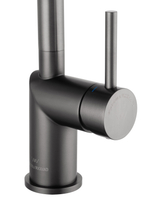 Смеситель для кухни с выдвижным изливом WONZON & WOGHAND, Темный графит (WW-6018-BGG)