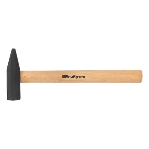 Молоток слесарный, 1000 г, квадратный боек, деревянная рукоятка// Сибртех
