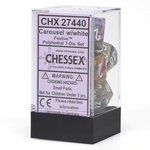 Chessex 7-dice set Festive - Carousel/White - Polyhedral