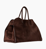 Сумка The Row Soft Margaux 17 Bag in Suede Mocha