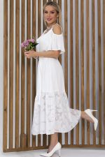 Платье Разбивая сердца (белое) П13350-7М LT Collection