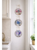 Набор настенных панно 18.5 см, 4 штуки в наборе