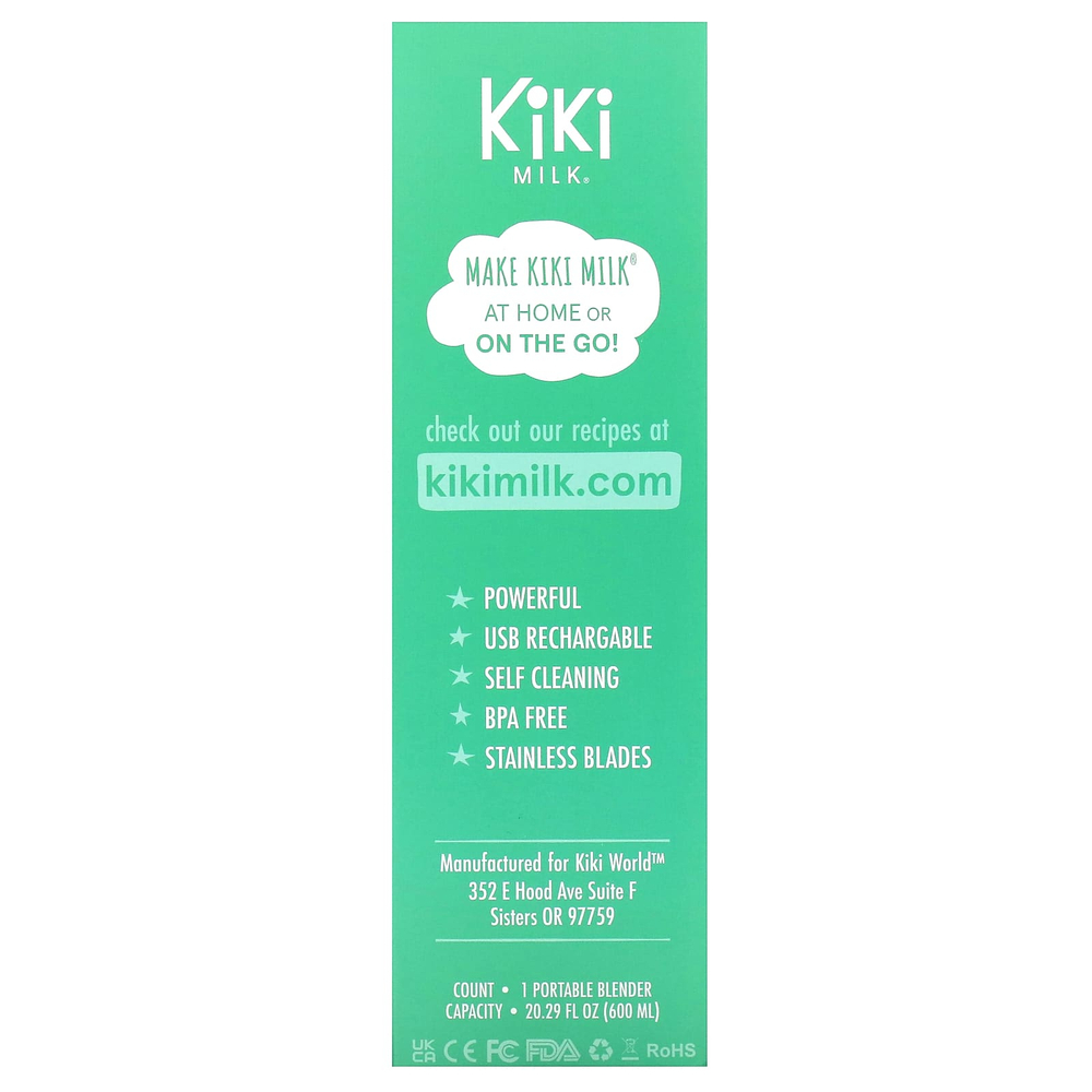 Kiki Milk, блендер, синий, 1 шт., 600 мл (20,29 унции)