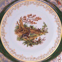 Набор глубоких тарелок Repast Охота зеленая Мария-тереза 22,5 см 6 шт