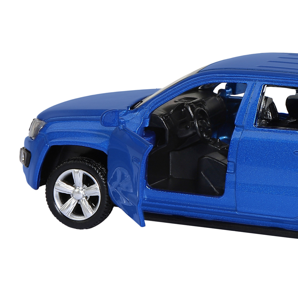 Модель  1:46 Volkswagen Amarok, синий,   инерция, откр. двери