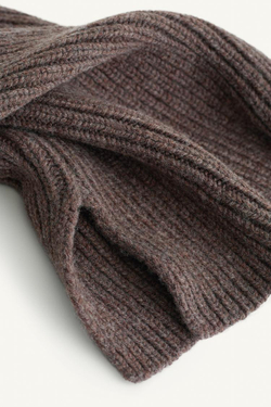 ZARA ВЯЗАНЫЙ СНУД, КРОТОВО-КОРИЧНЕВЫЙ