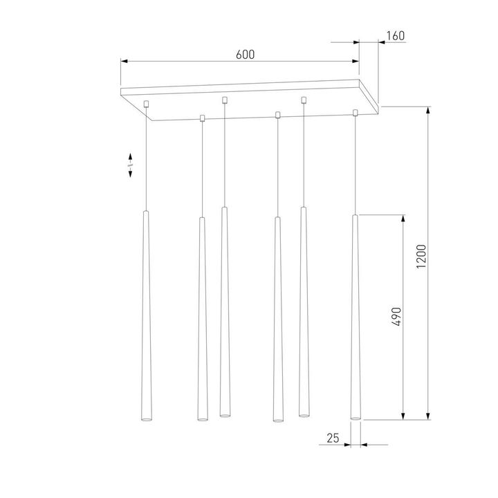 Подвесная люстра TK Lighting 6428 Piano White