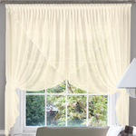 Занавеска "Ф. ДУО", цвет шампань, на шторной ленте, Польша.