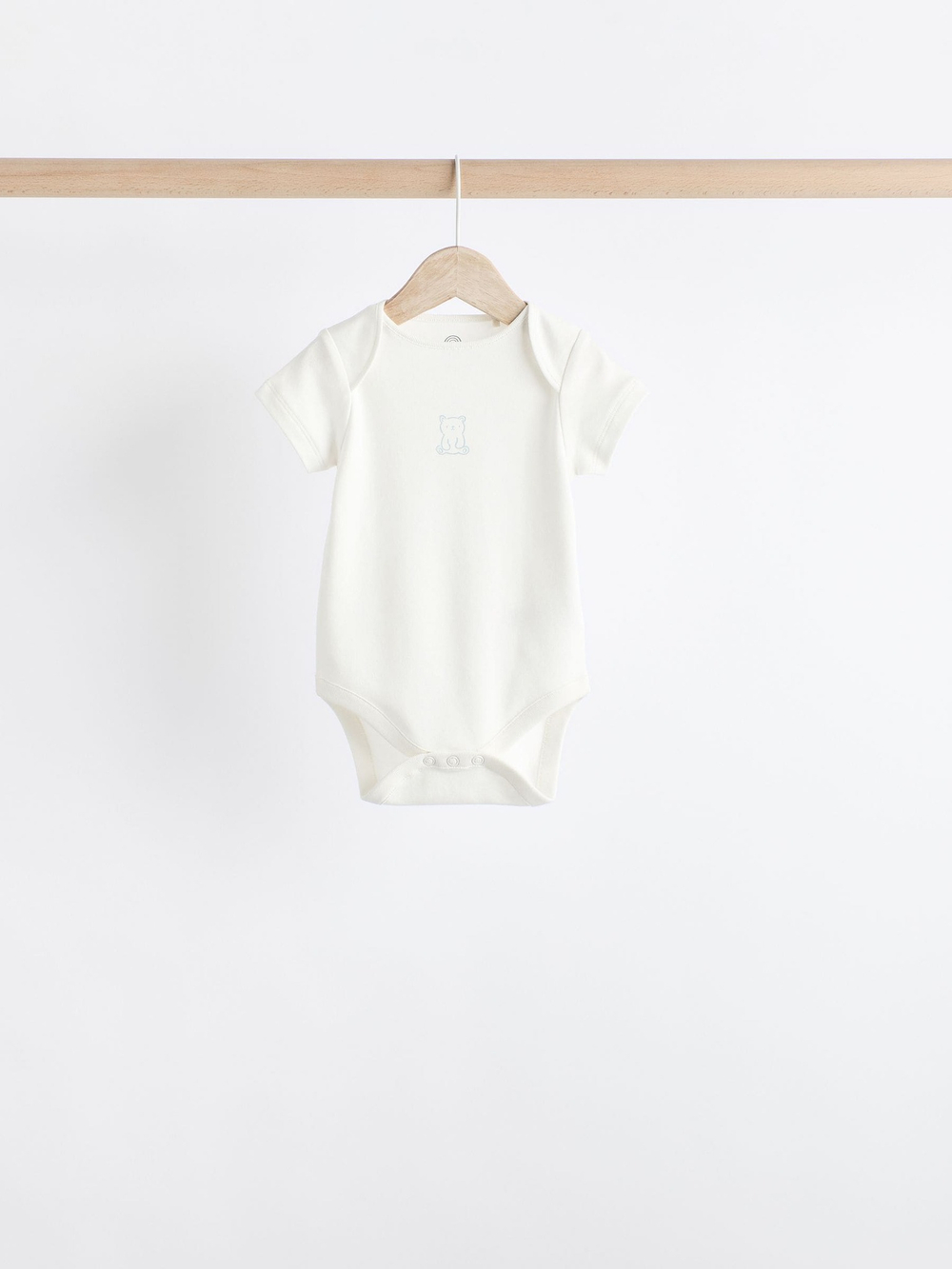 Боди с коротким рукавом для малышей Next N27-279, 5 шт., Молочный, Голубой