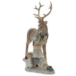 GAEM Фигурка декоративная "Олень и дети", L20 W9 H23 см