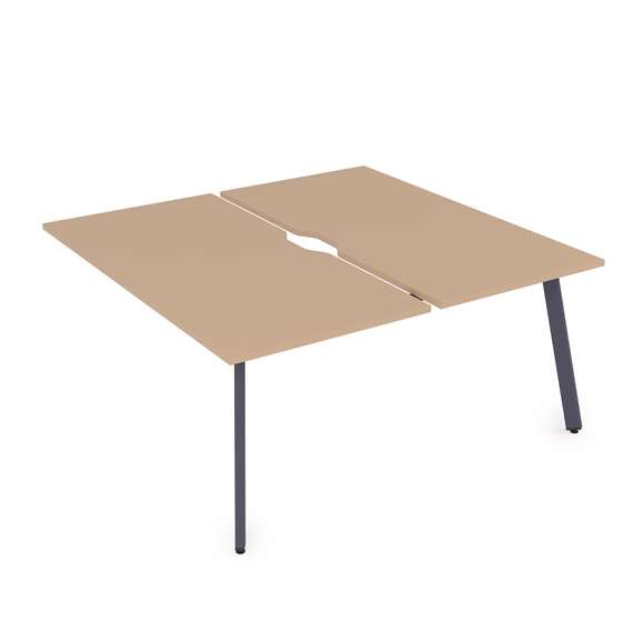 10БДКВ.285 Стол системы БЕНЧ, сдвоенный, на 2 рабочих места - конечный (1800*1635*750)