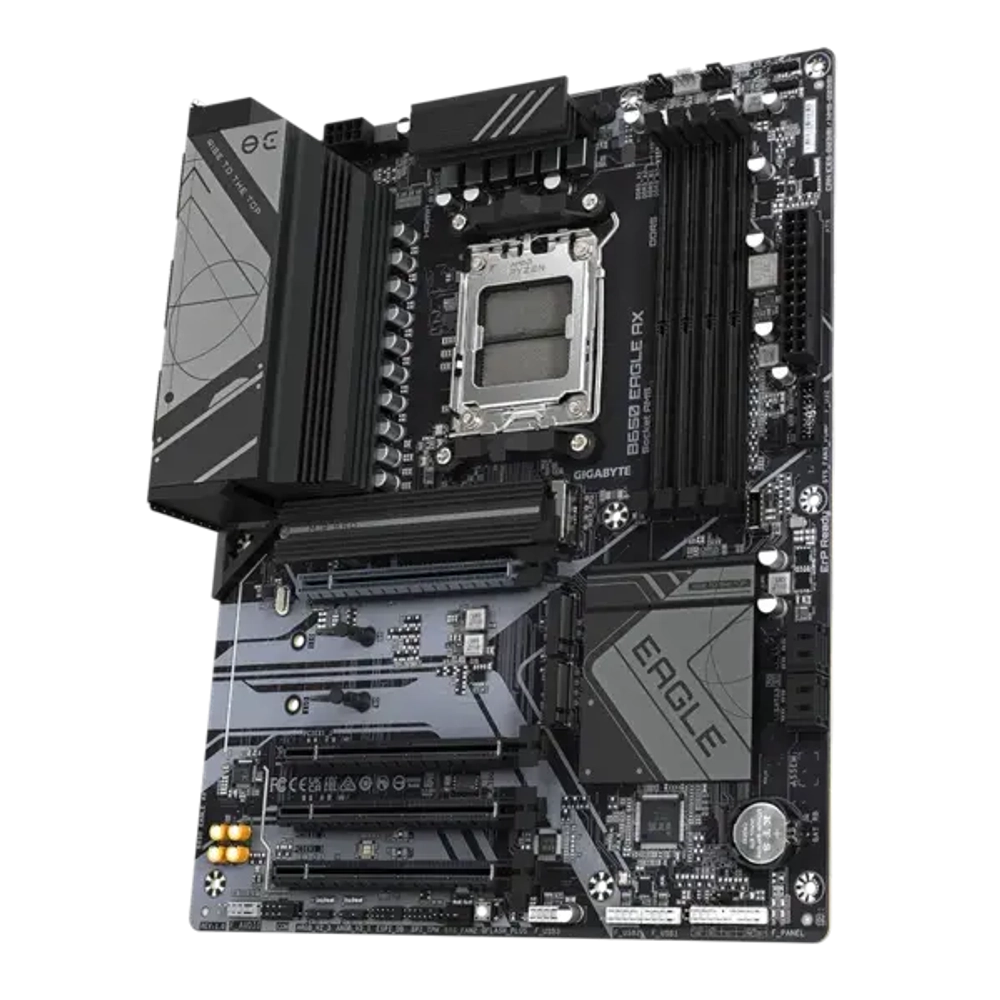 Сист.плата Gigabyte B650 EAGLE AX, B650, 4xDDR5, PCI-E4 x16, 1xPCI-E x1, 1xM.2, 6xSATA, HDMI, DPx1,Wi-Fi6E,LAN2.5GbE,BOX