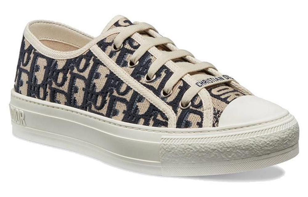 Кеды DIOR Walk'N'Dior Embroidered Canvas Low Deep Blue, KCK211OBE_S56B