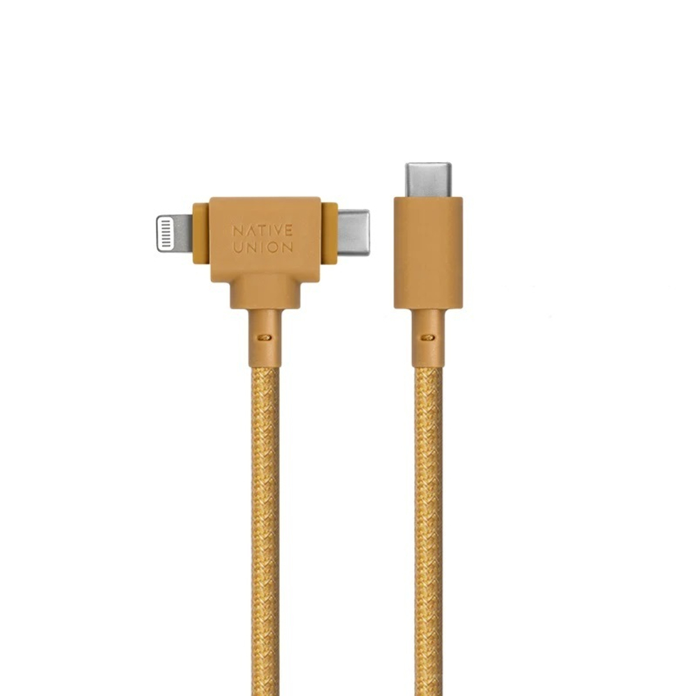 Кабель Native Union Belt Cable Duo 1,5 м (USB-C to USB-C/Lightning)