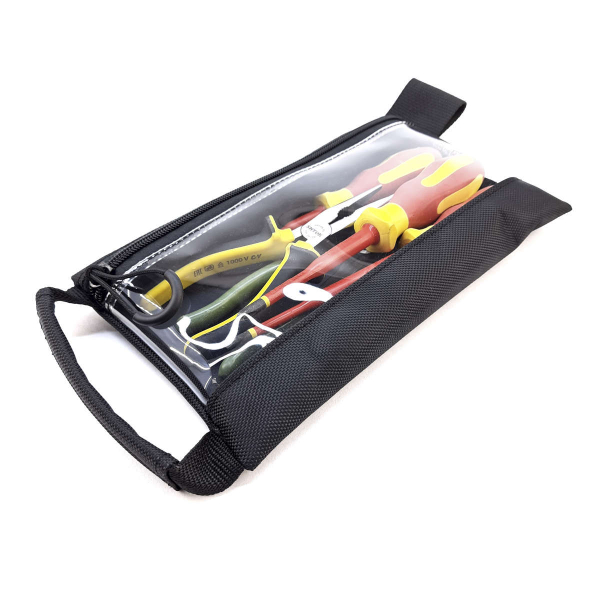 Сумка карман для инструментов Tool Pouch Small 26x15см с прозрачной стенкой