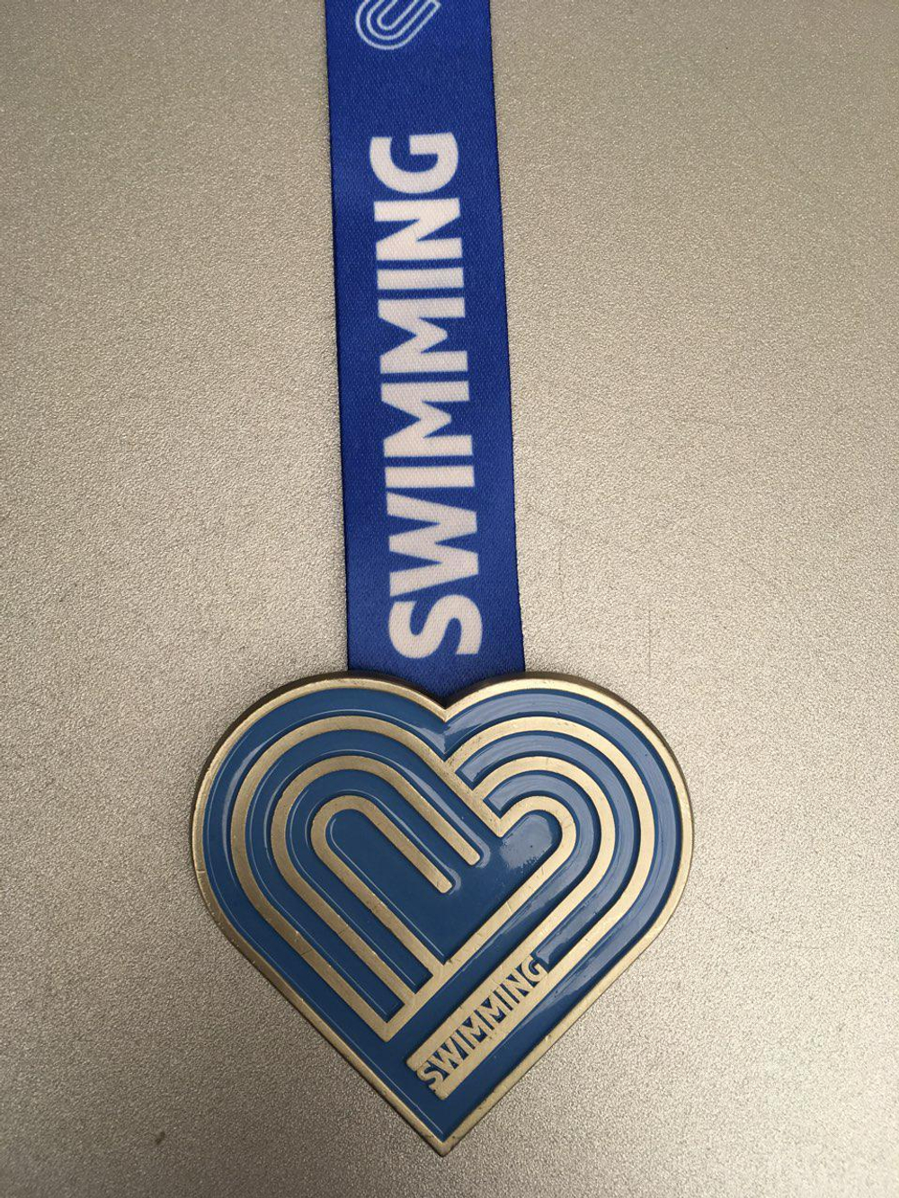 Медаль Swimming Blue (плавание синяя)