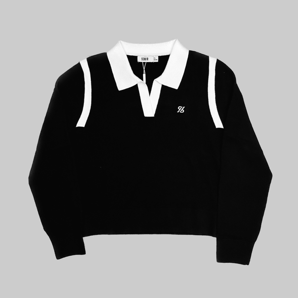 Джемпер с вырезом поло