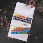 Акварель художественная кюветы НАБОР 36 цветов по 3,5 г, пластиковый кейс, BRAUBERG ART CLASSIC, 191771