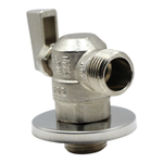 Кран шаровой TEBO для стиральной машины 1/2"x1/2" с отражателем