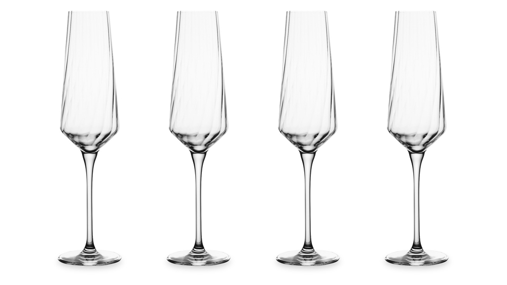 Набор фужеров для шампанского 4шт 180мл Krosno Авангард Люми