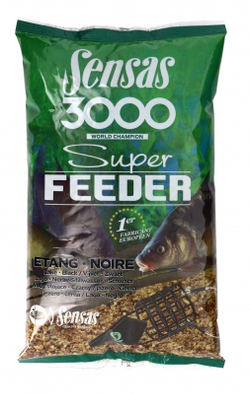 Прикормка Sensas 3000 Super FEEDER LAKE Black 1кг
