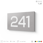 Номер на дверь 241, табличка на дверь для офиса, квартиры, кабинета, аудитории, склада, голубой 120х70 мм, Айдентика Технолоджи