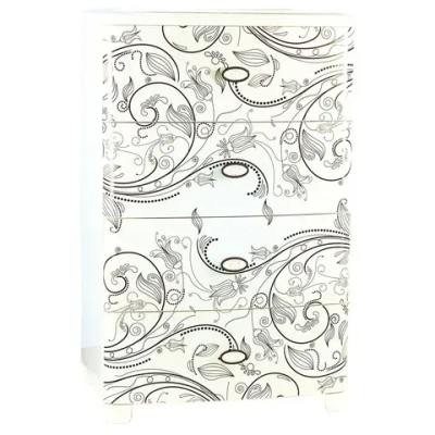 Комод широкий Этро гладкий (Слоновая кость)