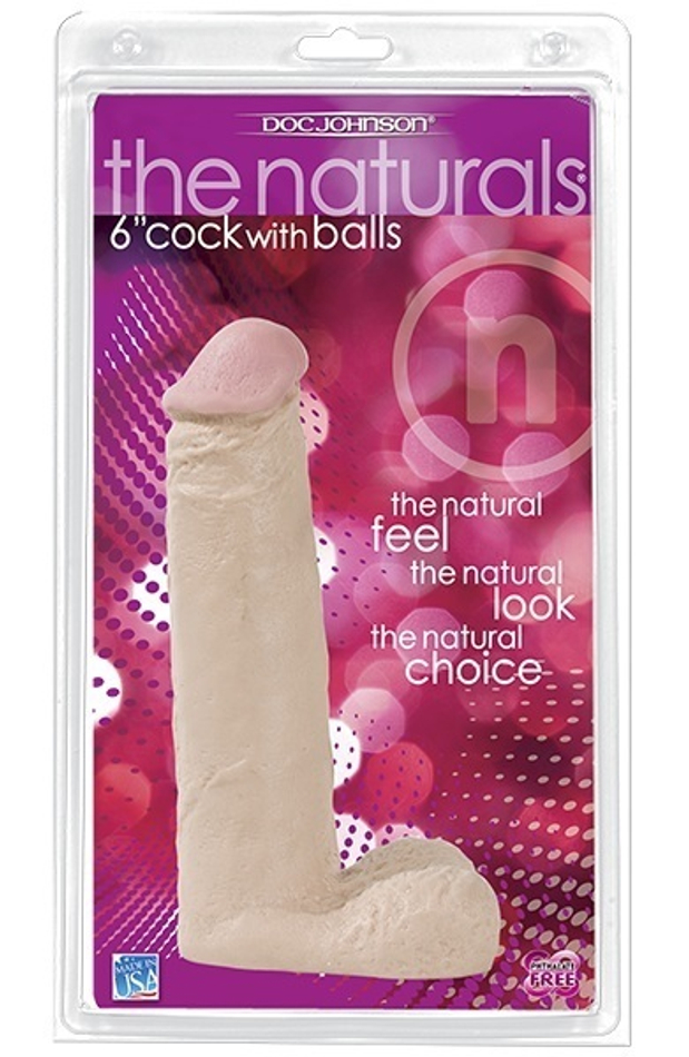 Фаллоимитатор с мошонкой серии THE NATURALS